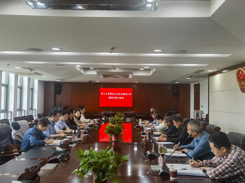 市人大常委会开展主任会议组成人员接待代表日活动